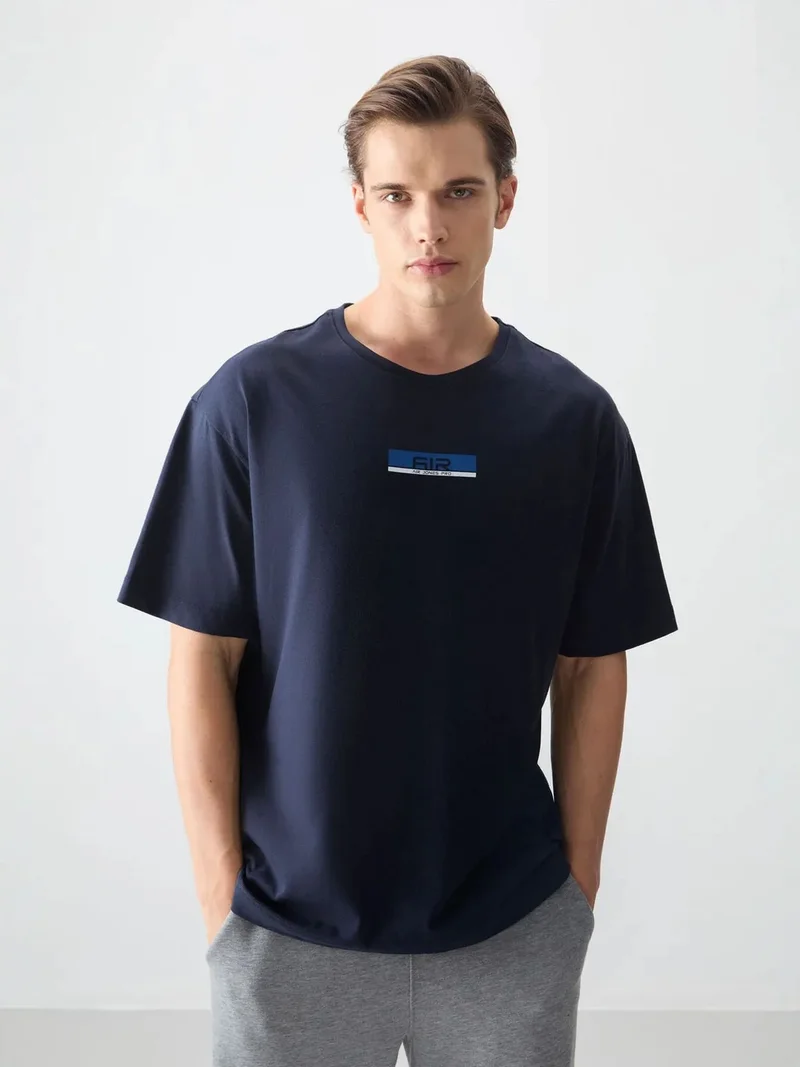 TOMMYLIFE TOMMY Oversized Cotton Logo Patch T-Shirt
