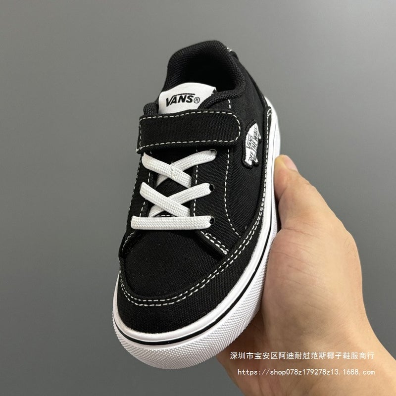 Putian Shoes Vance New Velcro Elastic Band Wear-Resistant Non-Slip Children'S Low-Top Board Shoes - Image 3