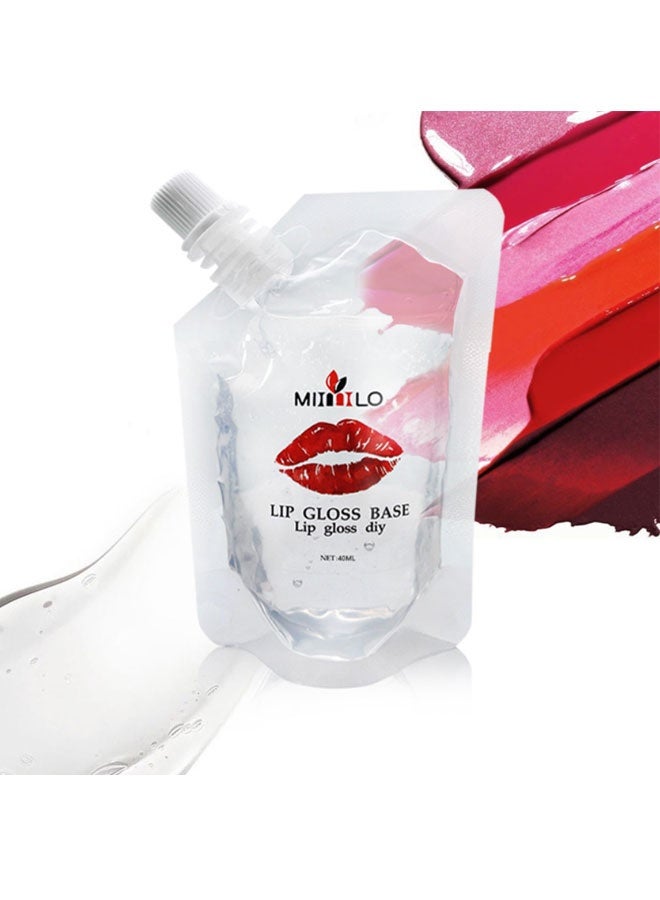 Generic Essential Clear Lip Gloss Base for DIY - Lip Gloss, Hydrating & Moisturizing, Unscented & Colorless, Suitable for All Skin Types, Natural Ingredients, Perfect for Mixing with Pigments or Using Alone  - Image 3