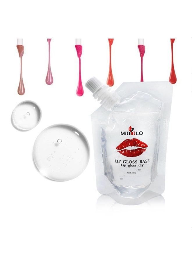 Generic Essential Clear Lip Gloss Base for DIY - Lip Gloss, Hydrating & Moisturizing, Unscented & Colorless, Suitable for All Skin Types, Natural Ingredients, Perfect for Mixing with Pigments or Using Alone  - Image 2