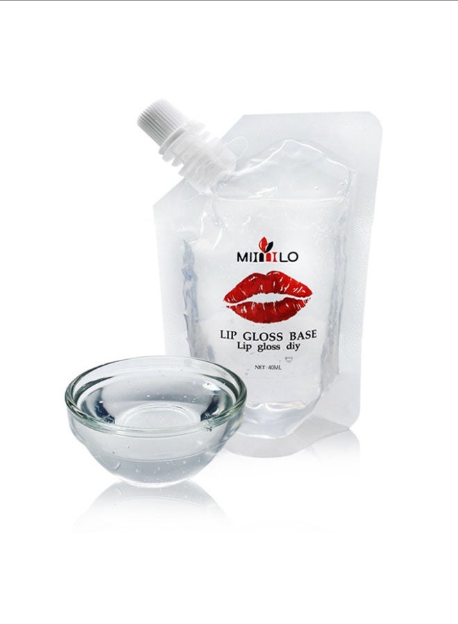 Generic Essential Clear Lip Gloss Base for DIY - Lip Gloss, Hydrating & Moisturizing, Unscented & Colorless, Suitable for All Skin Types, Natural Ingredients, Perfect for Mixing with Pigments or Using Alone  - Image 1