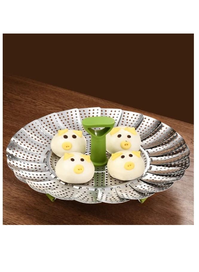 Stainless Steel Expandable Steamer Basket  Perfect for Instant Cooking of Food  Vegetables Fish Seafood and Boiled Eggs  - Image 5