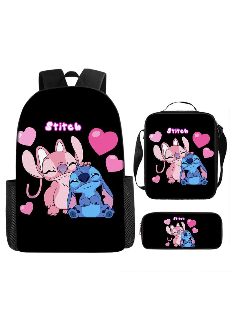 STITCH Stitch Primary And Secondary School Students' Three-Piece Backpack 29*42*16c 
