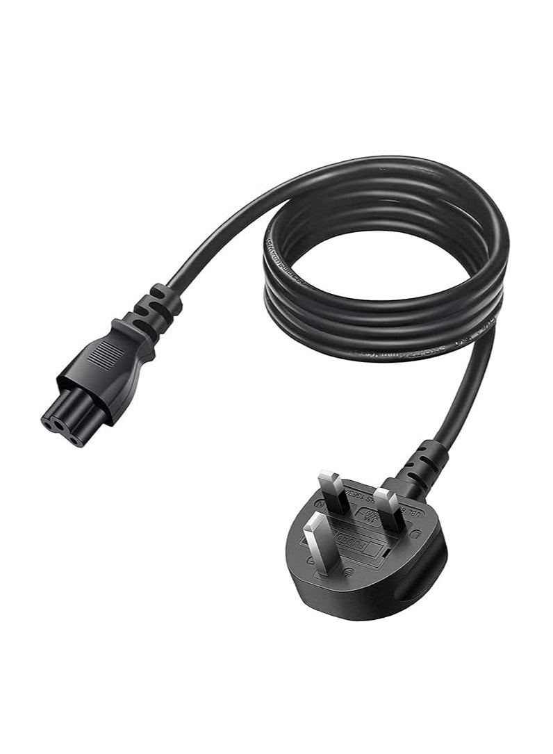 Terabyte كابل طاقة لابتوب قابس المملكة المتحدة إلى C5 3 دبابيس كابل طاقة لابتوب - Image 2