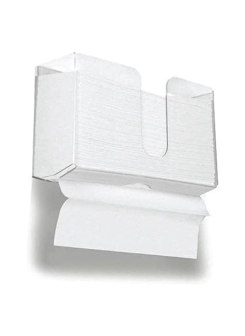 SMARTPOINTS Acrylic Wall Mounted Paper Hand Towel Dispenser Folded Hand Towel Dispenser for Folded Hand Towels Perfect for Kitchen Bathroom Restaurants  - Image 1