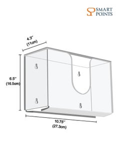 SMARTPOINTS Acrylic Wall Mounted Paper Hand Towel Dispenser Folded Hand Towel Dispenser for Folded Hand Towels Perfect for Kitchen Bathroom Restaurants  - Image 3
