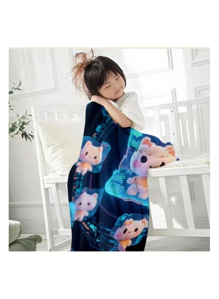 general Flannel thin blanket (warm and comfortable, suitable for sleep, gaming, dust removal and sandproof) 150cm*200cm - 678 - Image 3