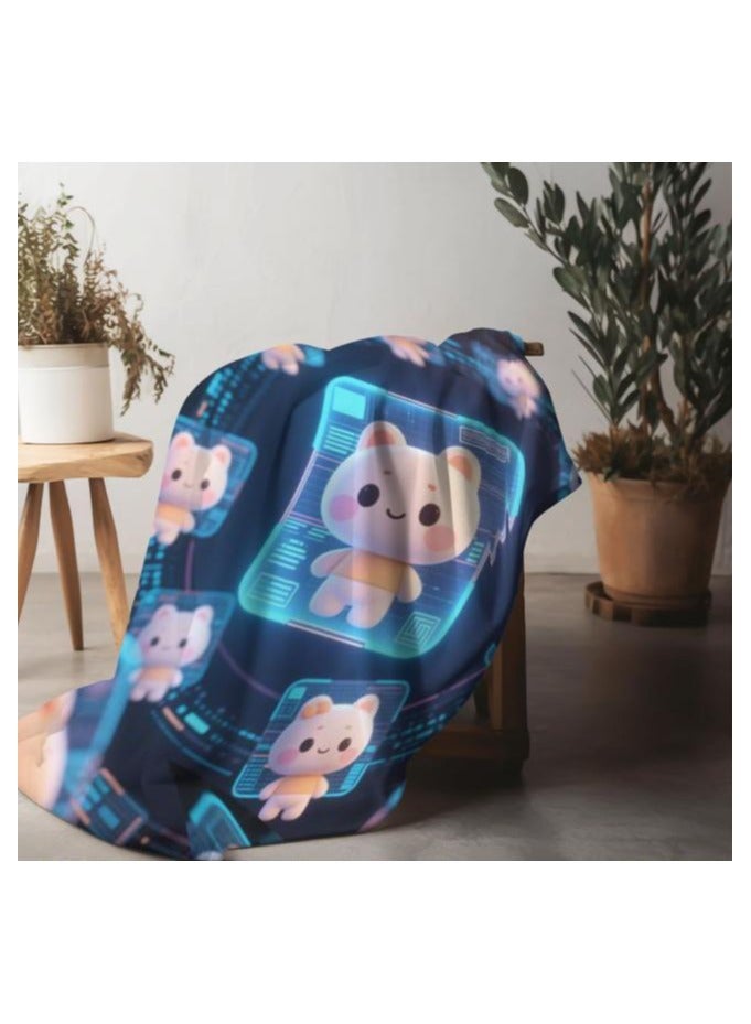 general Flannel thin blanket (warm and comfortable, suitable for sleep, gaming, dust removal and sandproof) 150cm*200cm - 678 - Image 4