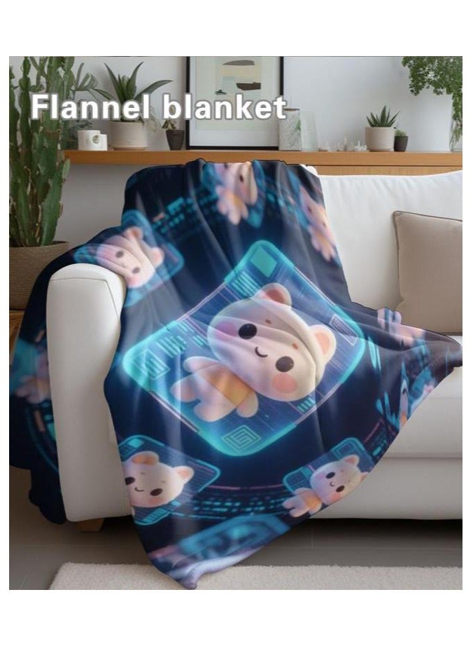 general Flannel thin blanket (warm and comfortable, suitable for sleep, gaming, dust removal and sandproof) 150cm*200cm - 678 - Image 5
