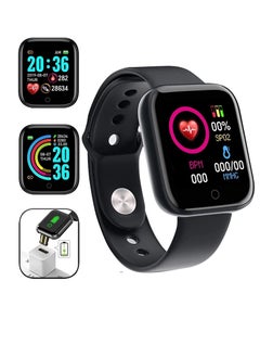 Excefore Smart Watch, Sport Waterproof Smartwatch, Fitness Tracker with Heart Rate Blood Pressure, Sleep Monitor, Sleep Monitor,Message Call Reminder Smart Watch, Compatible for iOS/Android  - Image 1