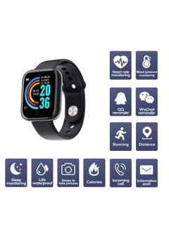 Excefore Smart Watch, Sport Waterproof Smartwatch, Fitness Tracker with Heart Rate Blood Pressure, Sleep Monitor, Sleep Monitor,Message Call Reminder Smart Watch, Compatible for iOS/Android  - Image 2