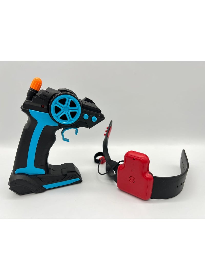 حديقة الألعاب سيارة RC المثيرة، سيارة تحكم عن بعد بتردد 2.4 جيجا هرتز 4WD مع مستشعر للإيماءات، دوران مزدوج الجوانب 360 درجة، مركبة للطرق الوعرة مع أضواء وموسيقى - هدية عيد ميلاد ممتعة للأولاد والبنات - Image 4