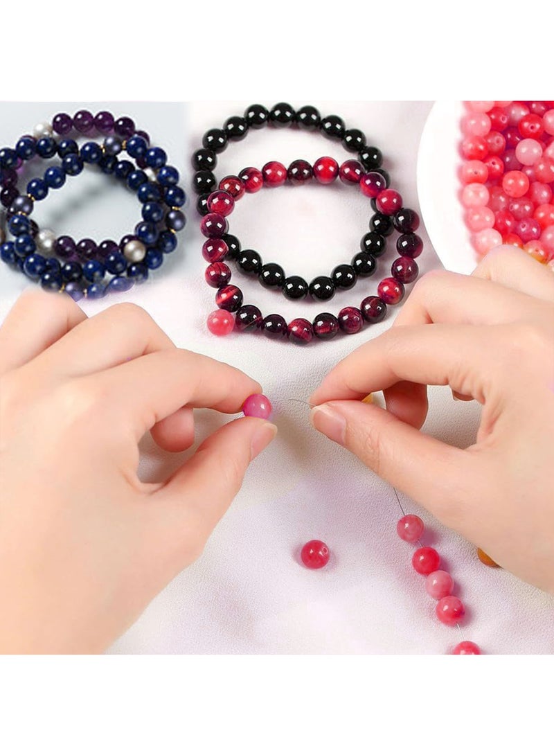 l&wen Gold Shiny Candy Color Plastic Beads, Crafts Gift for Jewelry Making Handcrafts Bracelets Necklaces DIY Girls 8mm 30Pcs  - Image 5
