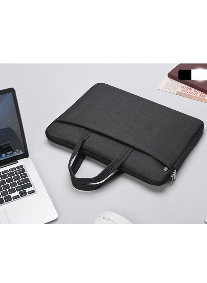 13 Inch Laptop Sleeve Shoulder Messenger Bag Carrying Case Briefcase Slim Protective Computer Sleeve with Handle Strap Pocket,Black - Image 5