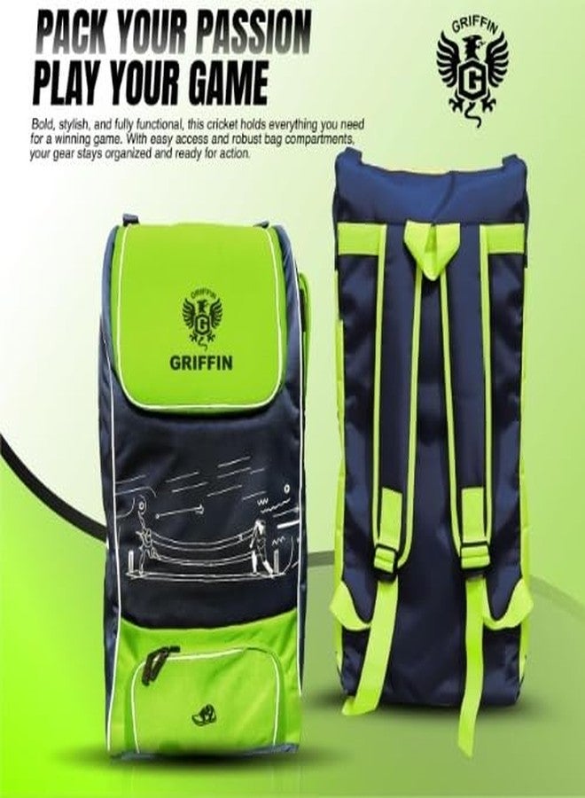 Griffin 2.O Kit Bag Cricket (Navy Lemon) - Image 4