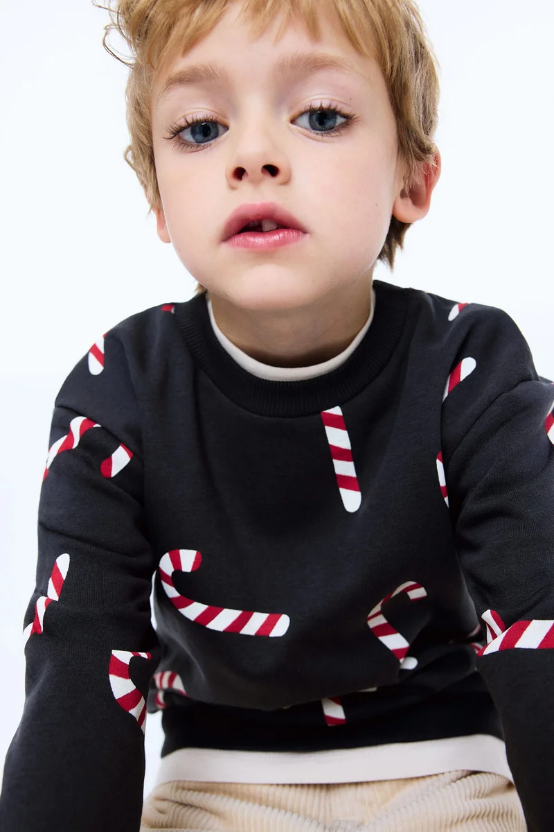 اتش اند ام بلوزة من القطن السميك