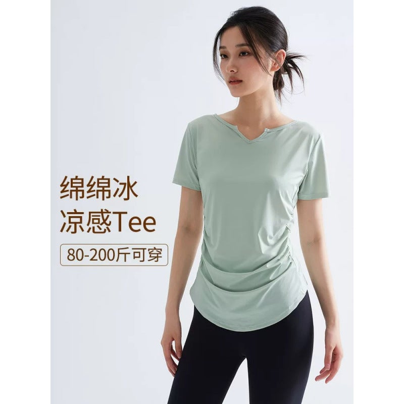 Women's Quick-Dry Short Sleeve Yoga Fitness Tracksuit Set - Image 2