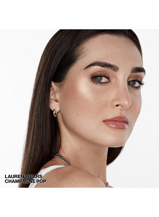 SmashBox - Smashbox X BECCA Shimmering Skin Perfector Pressed Highlighter | Luminous Glow + Buildable, 0.09 Ounce, Champagne Pop Mini - Image 1