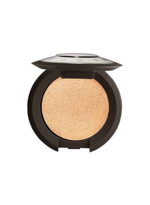 Smashbox X BECCA Shimmering Skin Perfector Pressed Highlighter | Luminous Glow + Buildable, 0.09 Ounce, Champagne Pop Mini