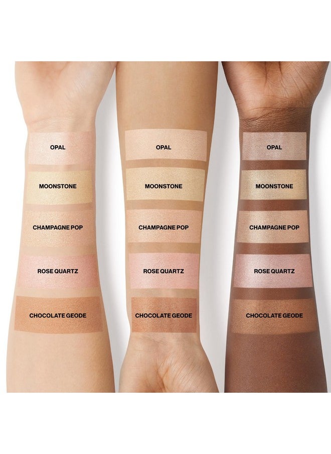 SmashBox - Smashbox X BECCA Shimmering Skin Perfector Pressed Highlighter | Luminous Glow + Buildable, 0.09 Ounce, Champagne Pop Mini - Image 1