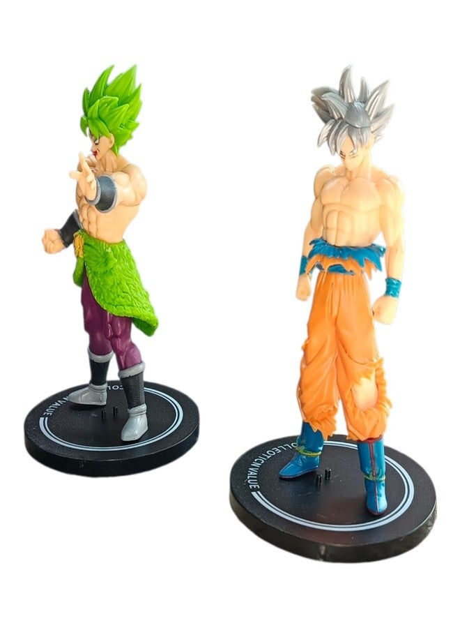 ONE POINT COLLECTIONS Anime Action Figure Set (Pack of 2) - Muscular Warrior Collectible Figurines with Display Base, PVC Toy for Kids & Fans - Image 2