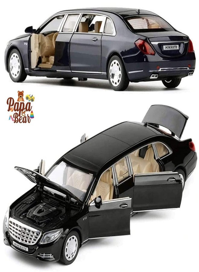 PapaBear Papa Bear 1:32 Scale Exclusive Maybach GLS S600 Made with Premium Alloy Metal Pullback Action Toy Die-cast Car with Realistic Sound, Openable Doors & Light Gifts for Kids【Colors as Per Stock】 - Image 2