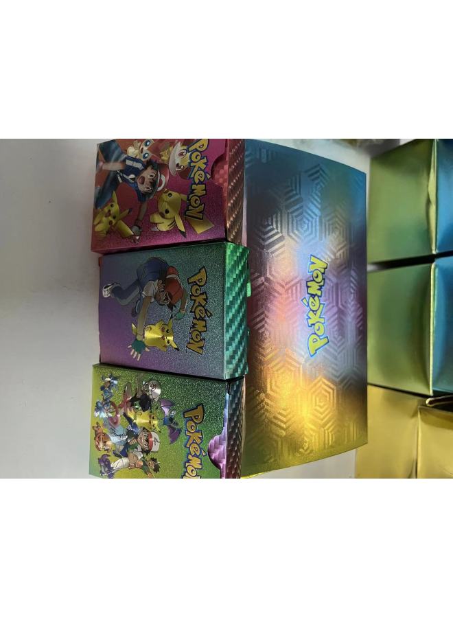 Baokemeng Gold Foil Card 55 Pokemon Colorful PVC Pokemon Toy Card Wholesale-Color:English 55 Colors (200 Boxes Per Box) Whole Box Shot  - Image 1