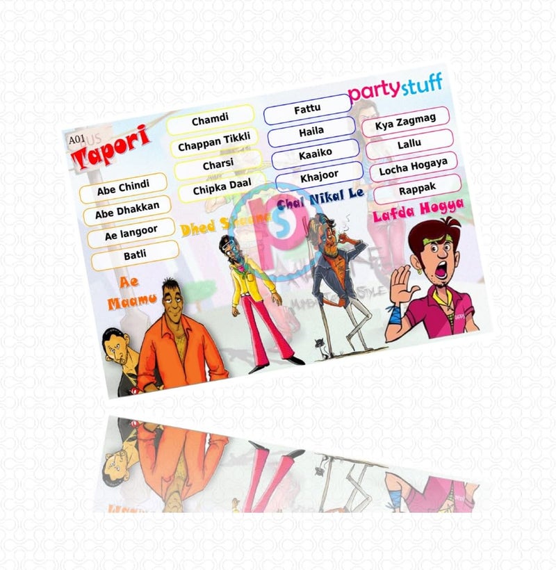 PartyStuff Tambola Housie Tickets - Tapori Terms kukuba (48 Piece) - Image 2