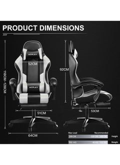 ACPLAY High Back Gaming Chair,High Quality Ergonomic PC Computer Chair,Adjustable Swivel, Headrest & Lumbar Support,Ideal for Office,Computer & Gaming  - Image 2