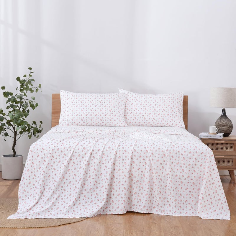 Modern Threads Silky Soft Microfiber and Wrinkle Free Sheets - Luxurious Microfiber Bed Sheets Includes Flat Sheet, Fitted Sheet with Deep Pockets, & Pillowcases  , Full - Image 3