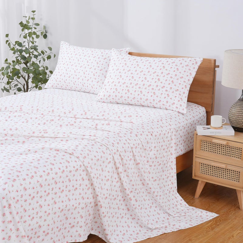 Modern Threads Silky Soft Microfiber and Wrinkle Free Sheets - Luxurious Microfiber Bed Sheets Includes Flat Sheet, Fitted Sheet with Deep Pockets, & Pillowcases  , Full - Image 2