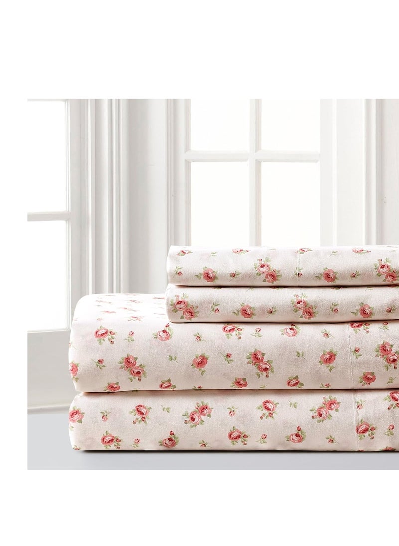 Modern Threads Modern Threads Silky Soft Microfiber and Wrinkle Free Sheets - Luxurious Microfiber Bed Sheets includes Flat Sheet, Fitted Sheet with Deep Pockets, & Pillowcases Ivory, Full  - Image 2