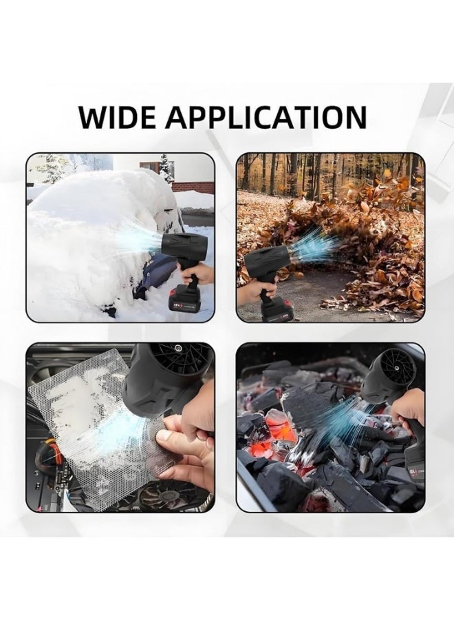 Meetion Turbo Jet Blower, Cordless Turbo Super Power Air Duster, Stepless Speed Regulation Jet Dry Blower Car Drying, Car Dryer Air Blower (Black) - Image 4