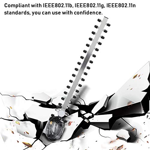 Tangxi Yagi Antenna, 2.4G 25dBi High Gain Router Network Antenna, 1.5m Aluminum Alloy 16 Unit Directional Yagi Antenna - Image 4