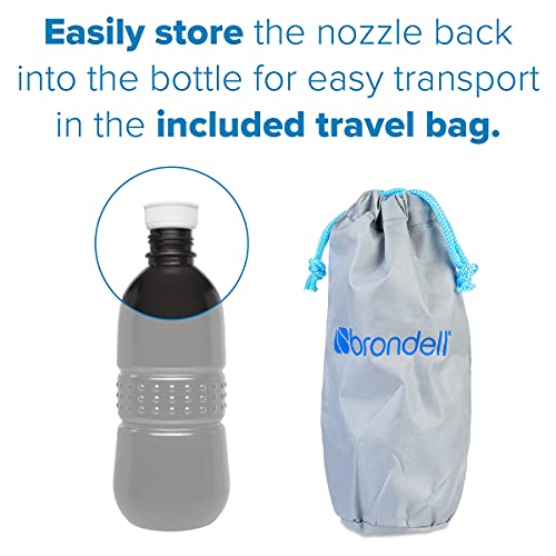 Brondell GoSpa Essential Portable Bidet for Everyday Use, Camping, Hiking, and Outdoor Activities, Compact and Discreet, Includes Travel Bag, 400mL, Midnight - Image 5