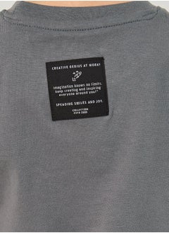 Styli Badge Detail Short Sleeve T-Shirt and Shorts Co-Ords  - Image 3