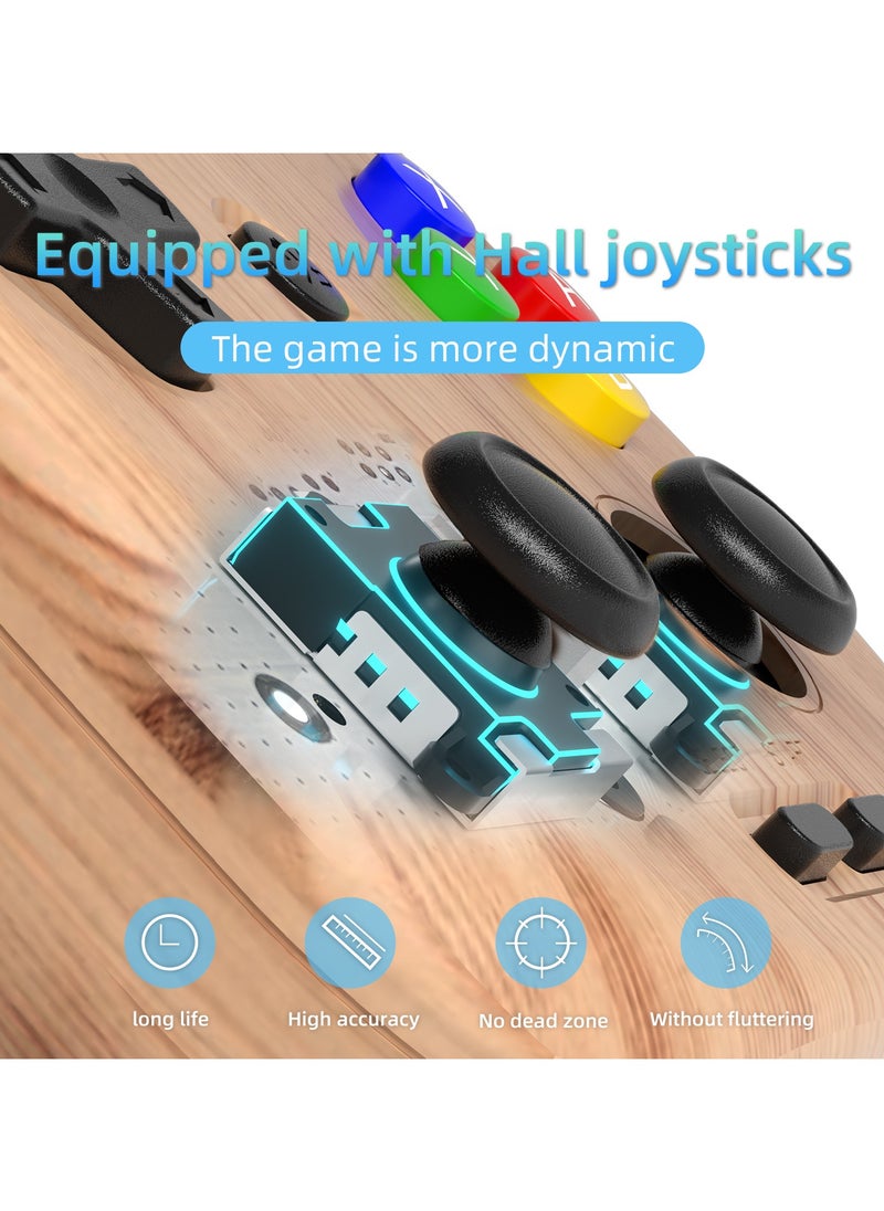 Anbernic RG405V Game Console 4-inch IPS Touch Screen 640*480 Android 12 Unisoc Tiger T618 5500mAh 5G WiFi BT Heat Dissipation 26 Emulators Gift Package【Wood-128G with 20,000 Games Pre-installed】