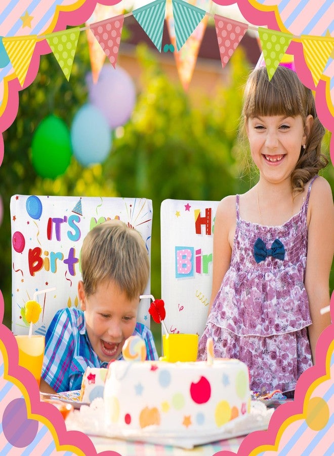 FuWeave 6 Pcs Back to School Happy Birthday Chair Covers for Classroom 20x24 Inch Student Classroom Seat Cover Reusable Washable Party Decorations for Teachers School Celebration(It's My Birthday) - Image 4