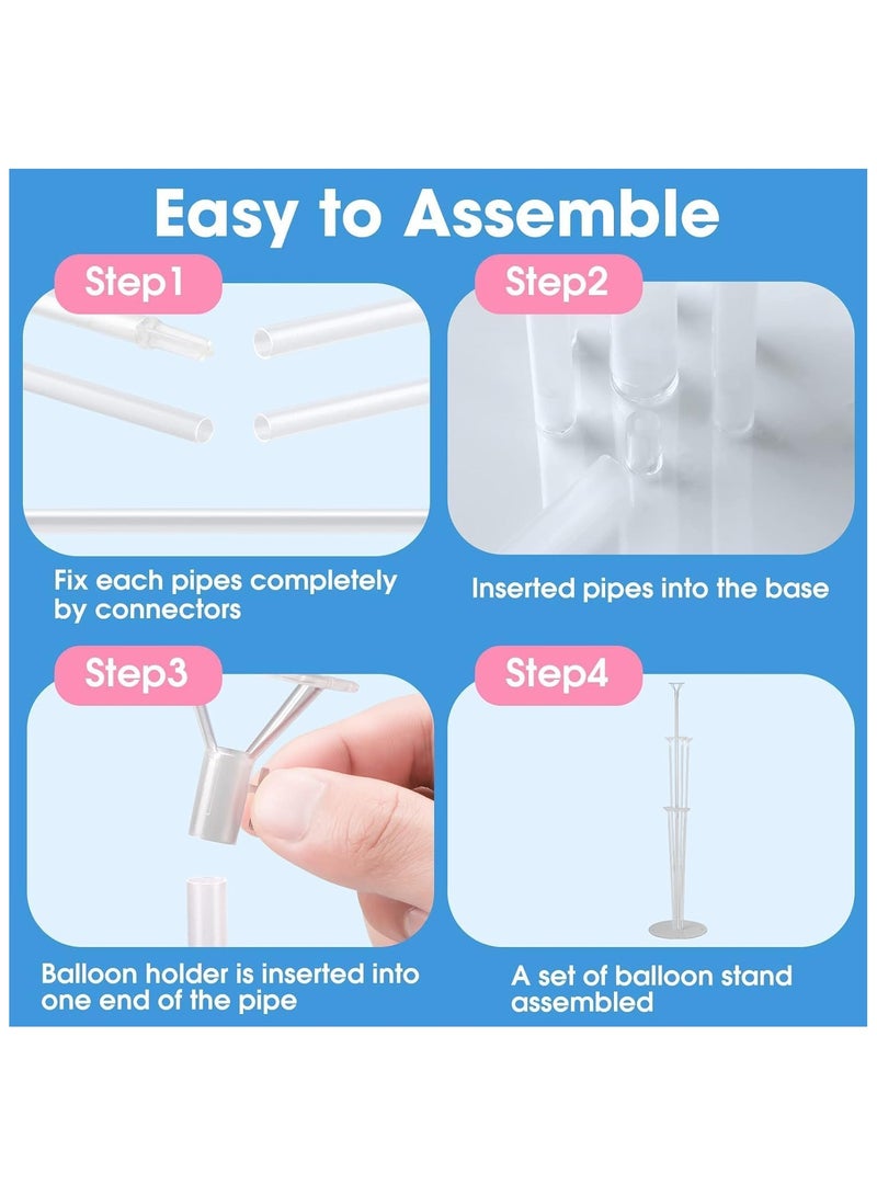 طقم حامل بالونات مكون من قطعتين، 130 سم - Image 5