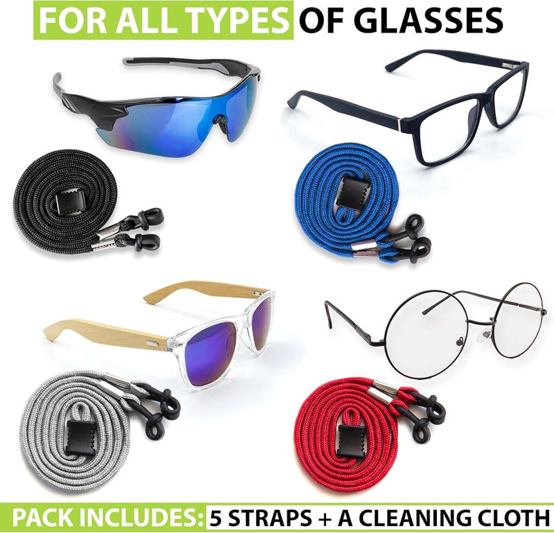SIGONNA Eyeglasses String Holder Strap Cord - Eyeglass Chain for Men Women - Glasses Lanyard Holders Around Neck Sports - Image 5
