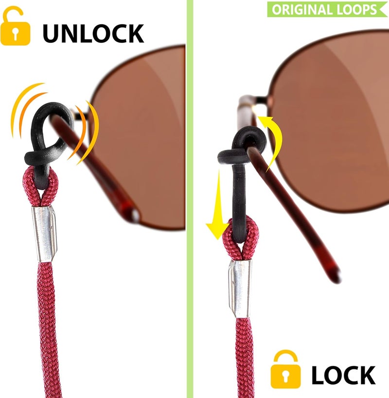 SIGONNA Eyeglasses String Holder Strap Cord - Eyeglass Chain for Men Women - Glasses Lanyard Holders Around Neck Sports - Image 2
