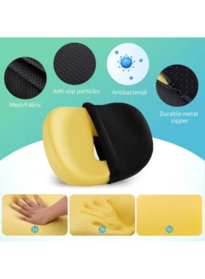 Donut Seat Cushion for Tailbone Pain Relief, Hemorrhoid and Postpartum Support, Pressure Relief Cushion for Office Chair, Car Seat - Image 3