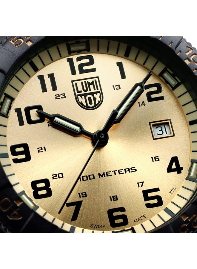 Luminox Leatherback Sea Turtle Giant Xs 0325 Gp Mens Watch 44Mm Gold Black Mens Watches Made In Switzerland - Image 5