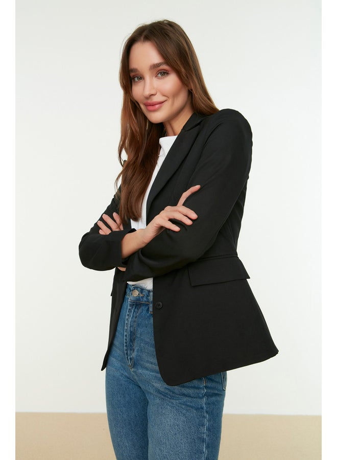 trendyol Woman Blazer Jacket Black - Image 3