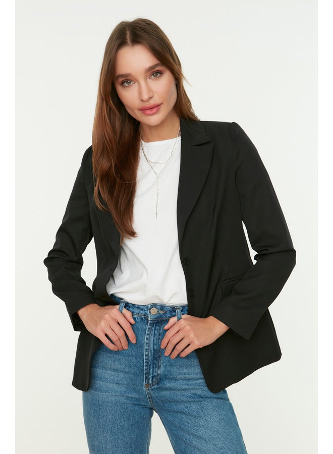 trendyol Woman Blazer Jacket Black - Image 1