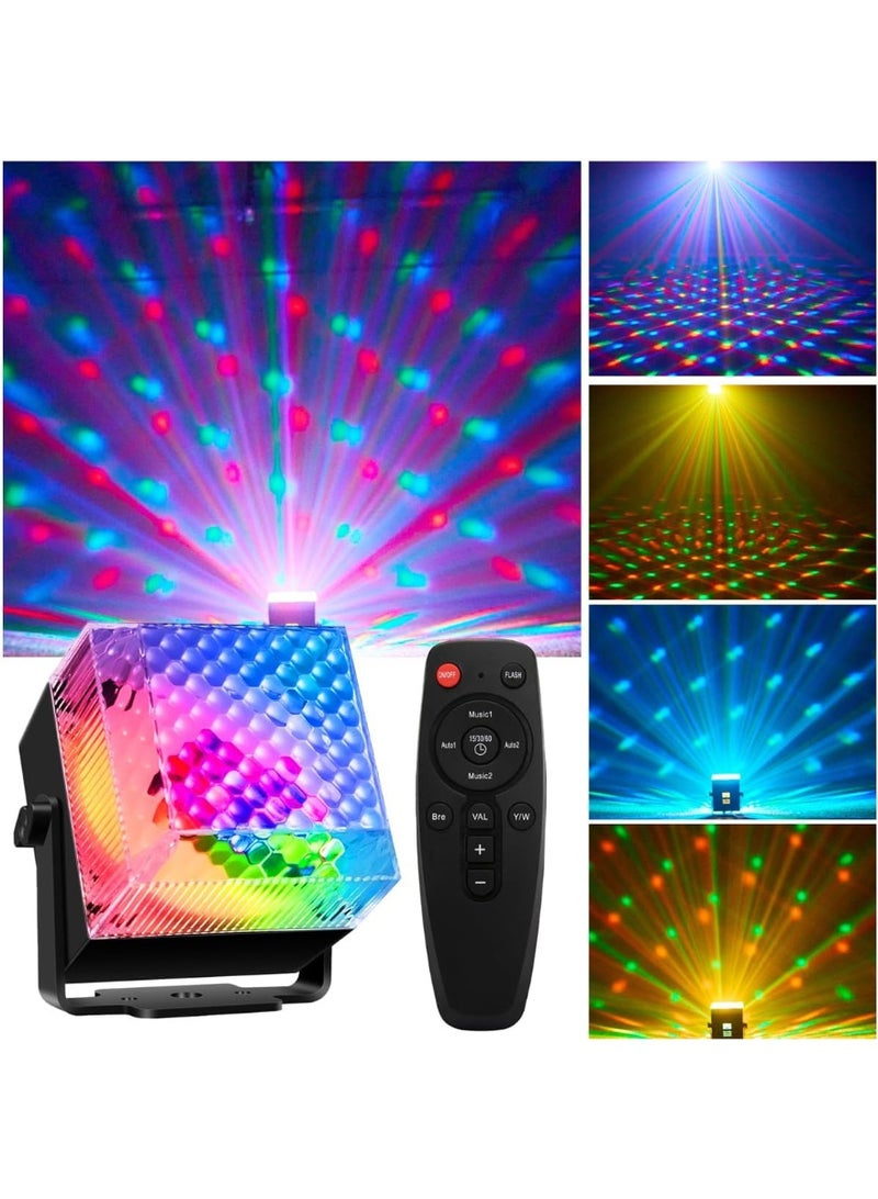 Arabest ضوء كرة الديسكو 2 في 1 + ضوء ليلي تحكم LED 5 ألوان مناسب لغرفة العائلة رقص عيد الميلاد هالوين زفاف عرض نادي ديكور (ملون + ضوء ليلي، 2) - Image 1