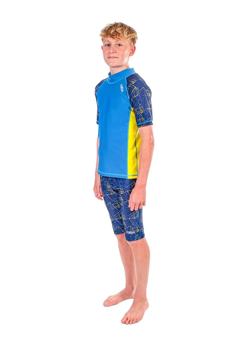 COEGA SUNWEAR COEGA Youth Boys Swim Shorts- Navy Geometric