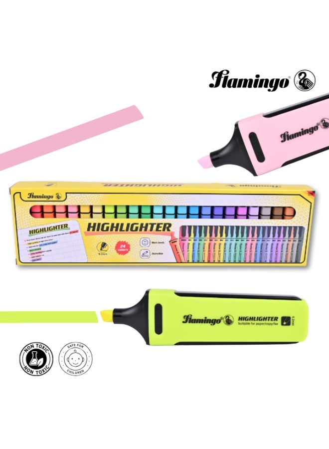 Flamingo Highlighters - 30 Assorted Colors - Quick-Drying & Non-Toxic - Image 3