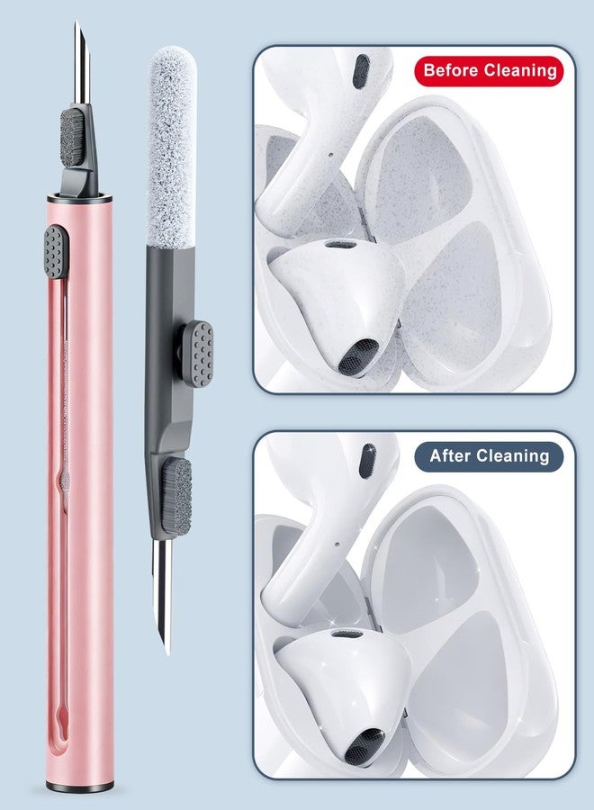 أكيكي طقم تنظيف سماعات AirPods، عبوة من قطعتين، طقم تنظيف سماعات الأذن لسماعات AirPods Pro 1 و2 و3، قلم تنظيف متعدد الوظائف مع فرشاة ناعمة وإسفنجة قطنية لسماعات الأذن اللاسلكية، iPhone 17 و16، الكمبيوتر المحمول، الكاميرا (أبيض نقي) - Image 4