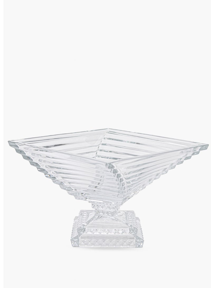 Villeroy & Boch Spiral Crystal Decorative Footed bowl 28cm - Image 1